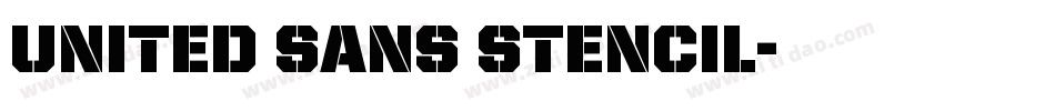 United Sans Stencil字体转换